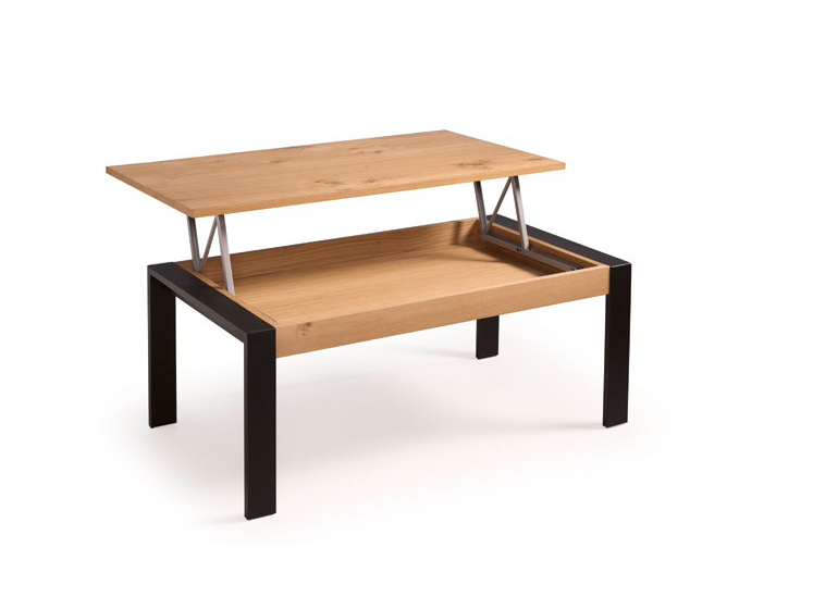 Mesa centro elevable a mesa de comedor de madera mod » Casualproject